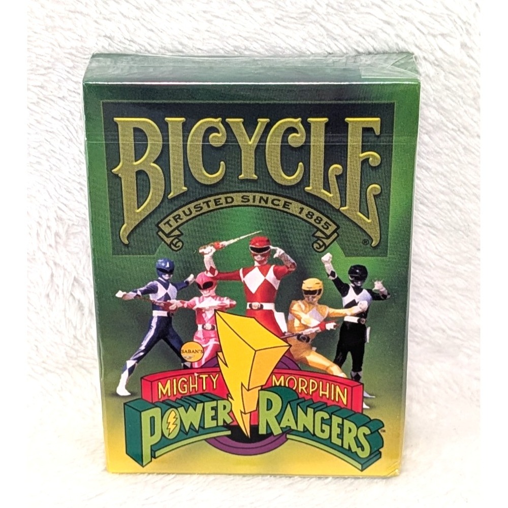 Bicycle Power Rangers Playing Cards 2018 Albino Dragon 2500 Run NEW SEALED HTF
